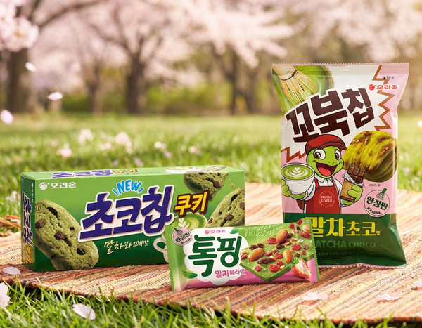 오리온 말차 3종 제품 이미지. 사진=오리온